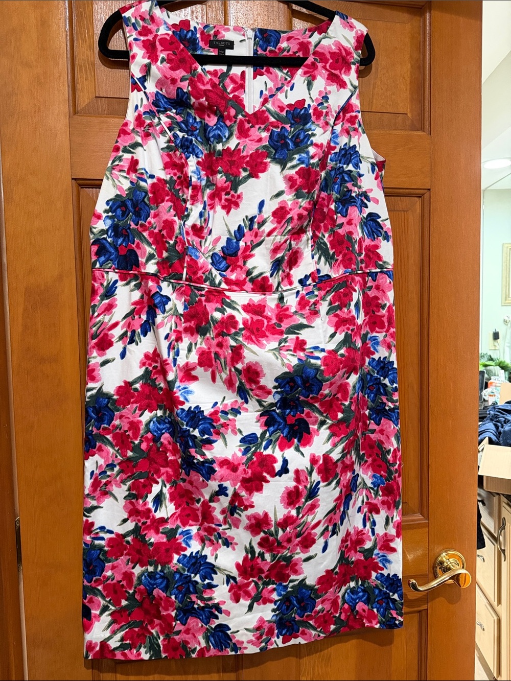 Floral dress in Pink & Blue